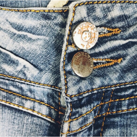 Kravitz Sarah & Thomas 7 Jeans Woman's 28 Tapered Low Rise Pockets Unique Rare - Picture 2 of 11